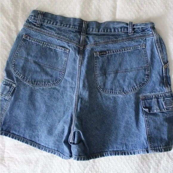 Vintage Riders Denim Cargo Shorts |100% cotton | Size 16 - Picture 6 of 7